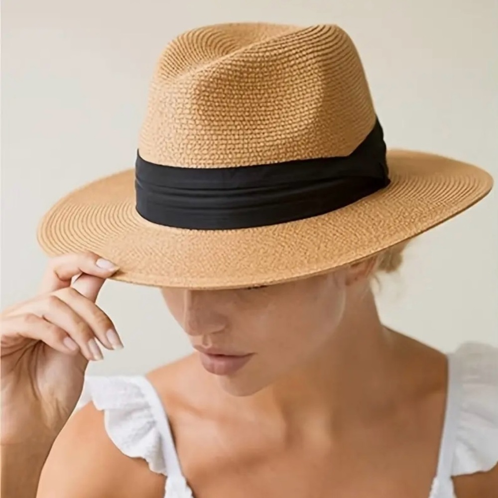 New Gypsy Jazz Straw Fedora Hat